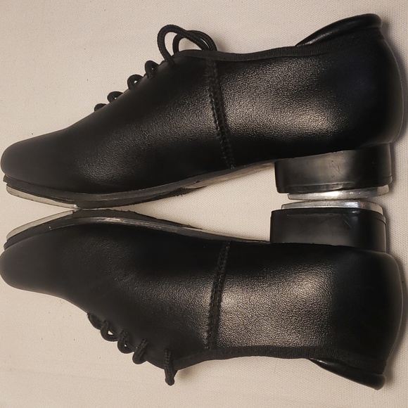 TAP Dance shoes, kids black size 1 - Picture 1 of 11